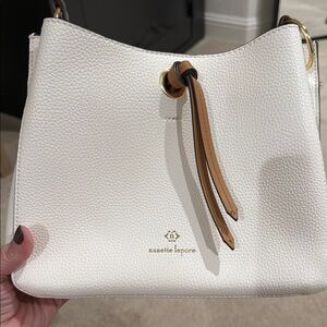 Nanette Lepore White Leather Shoulder Bag